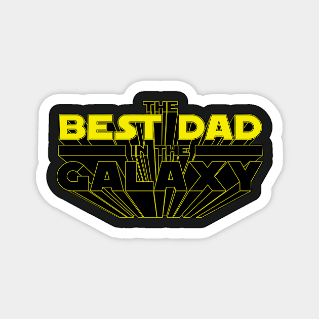 Best dad in the galaxy Magnet by timegraf