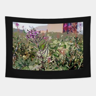 Purple coastal Flower Tapestry