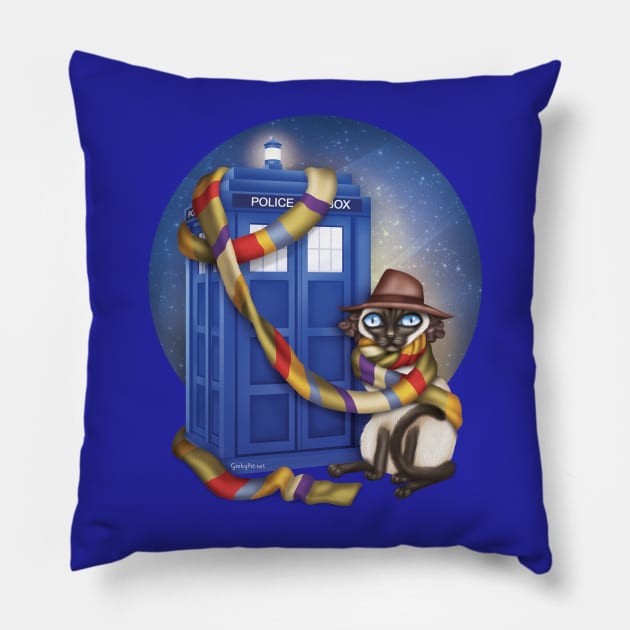 Dr WhoCat Pillow by GeekyPet