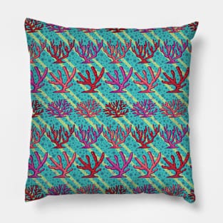 Beautiful Coral Seamless Pattern Pillow