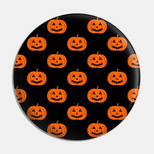 Spooky Pumpkin Pattern Pin by LunaMay