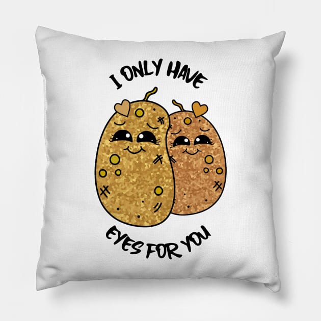 POTATO Lover Veggie Powered Funny Food Pillow by SartorisArt1