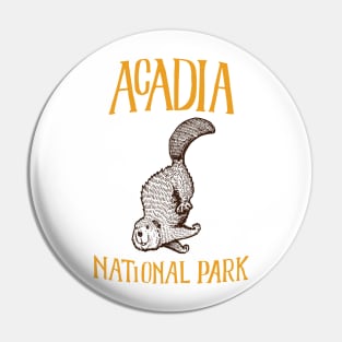 Acadia National Park: Falling Beaver Pin