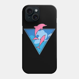 Ride the Waves with Pink Dolphin Wave: Discover Rare Pink River Dolphins and Ocean Adventures Phone Case