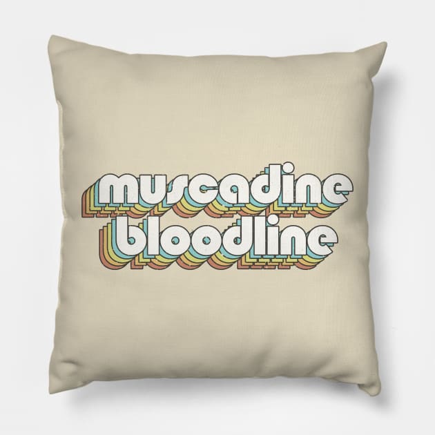 vintage color Muscadine Bloodline Pillow by Wizz Ventura