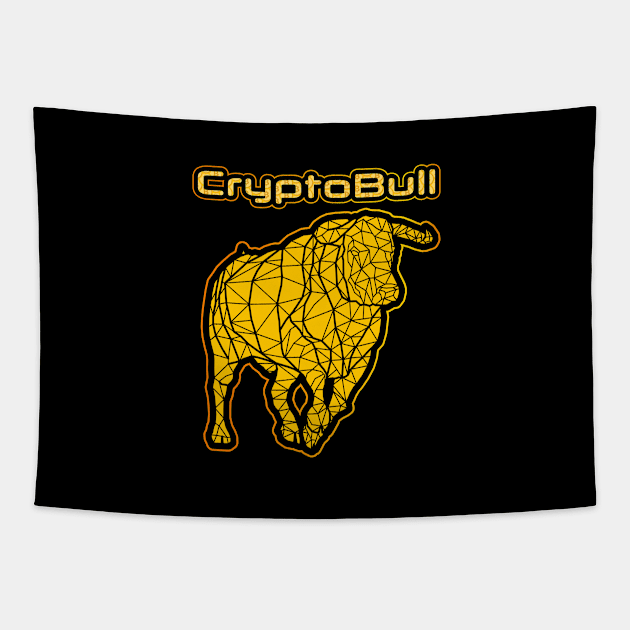 Crypto Bull - Bitcoin Tapestry by My Crypto Design