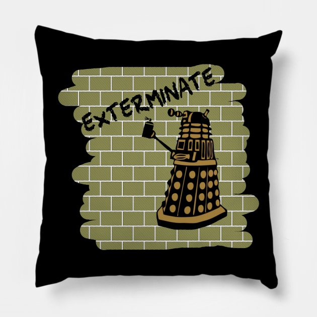 dalek paint Pillow by Thirrin