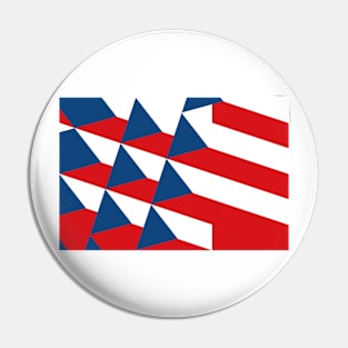 Czehia  Flag Pattern Pin