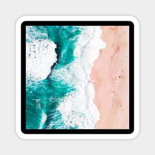 Blue Ocean Summer Beach Waves Magnet