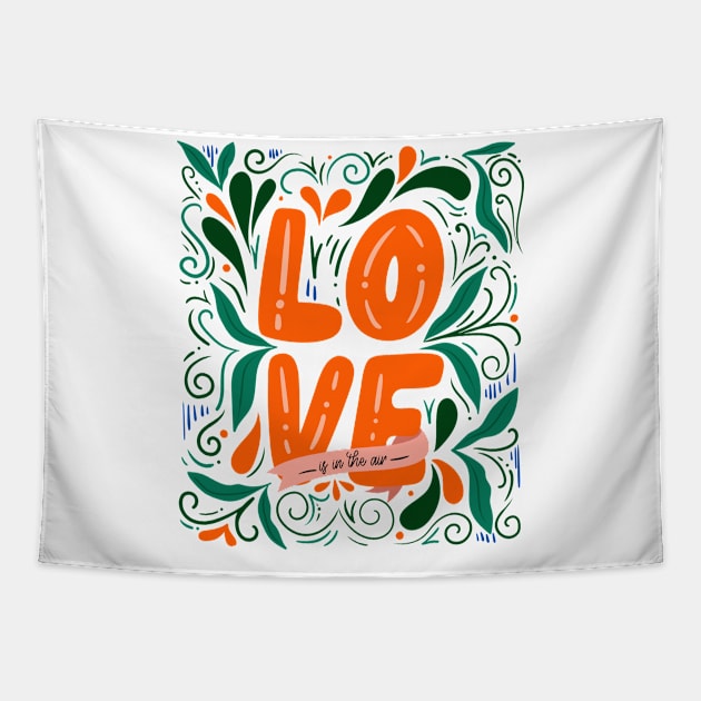 Love is In The Air Tapestry by Mako Design 