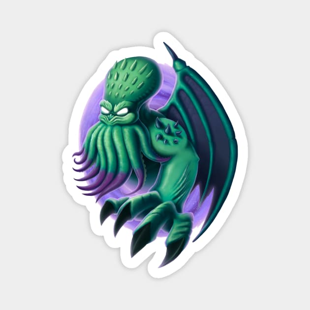 Galactic Cthulhu Magnet by CharleyFox