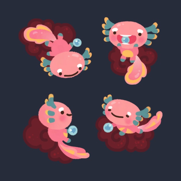 Umpearl the axolotl by pikaole