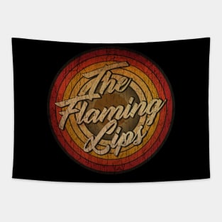 arjunthemaniac, circle retro faded The Flaming Lips Tapestry