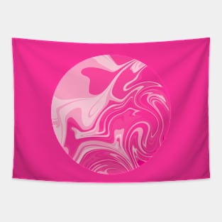 Deep Pink Wonder Swirl Abstract Tapestry