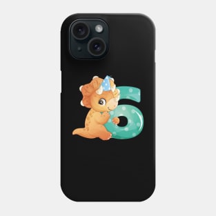 9th Birthday Cute Little Dinosaur Phone Case