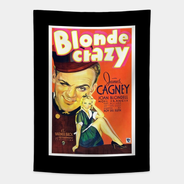 Blonde Crazy Movie Poster Tapestry by Noir-N-More