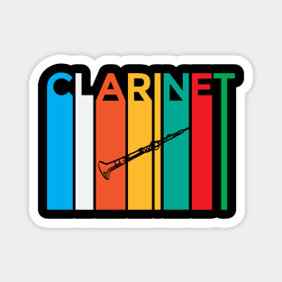 Clarinet Vintage Style Piano Magnet