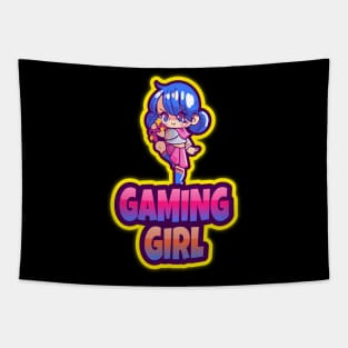 Gaming Girl Design T-shirt Coffee Mug Apparel Notebook Sticker Gift Mobile Cover Tapestry