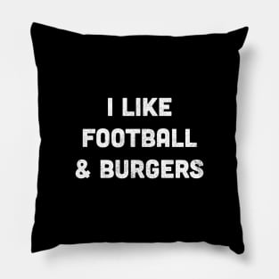 Football & Burgers Pillow