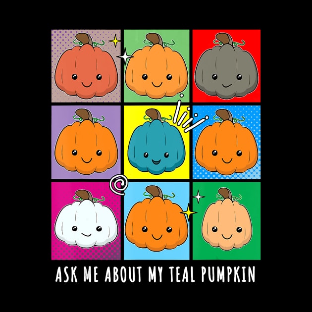 Ask me about my teal pumpkin food allergy halloween by Tianna Bahringer