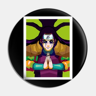 Hashirama In Wpap Pop Art Pin