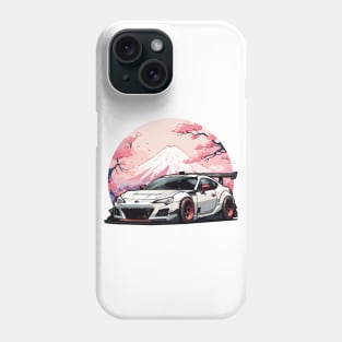 Subaru BRZ Car Art - Widebody Modified JDM Car Phone Case