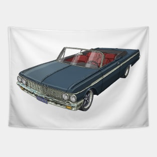 Ground Down Muscle Car Tapestry