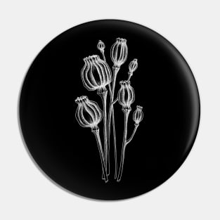 Dried poppy Pin