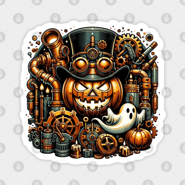 Steampunk Halloween Magnet by HolidayBug