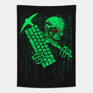 Crypto Miner Computer Code Monster Tapestry