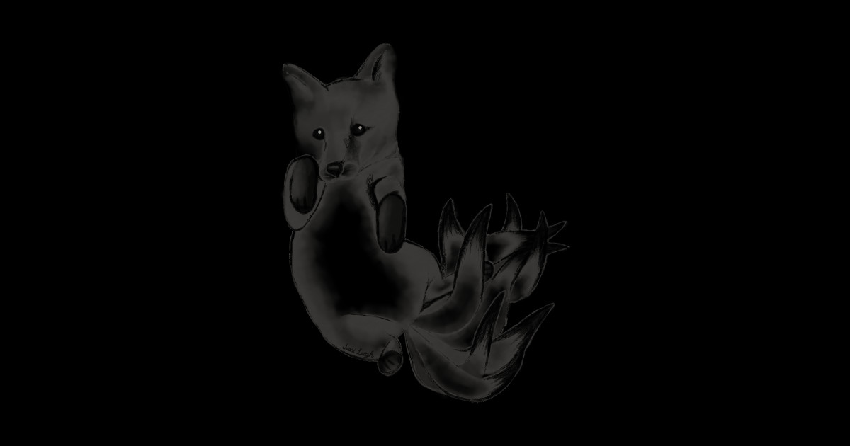 Baby Huli Jing (Nine-Tailed Fox) - Cryptid - Sticker | TeePublic