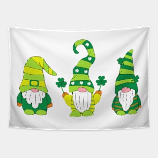 Shenanigans With My Gnomies St Patrick's Day Gnome Shamrock Tapestry