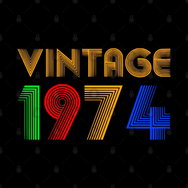 Vintage 1974 50Th Birthday by VisionDesigner