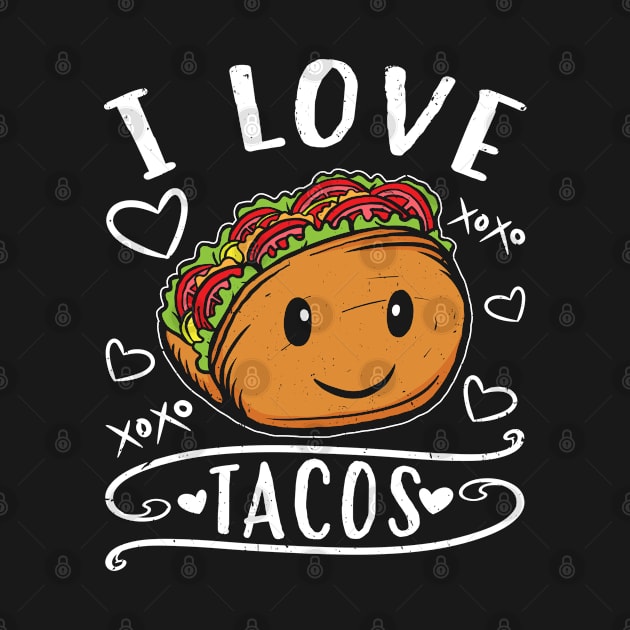 I Love Tacos Funny Gift by Tuyetle