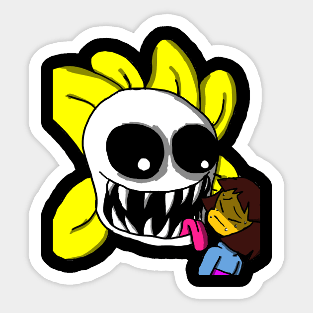 Undertale Angry Flowey - Sticker Mania