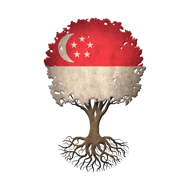 Tree of Life with Singapore Flag by jeffbartels