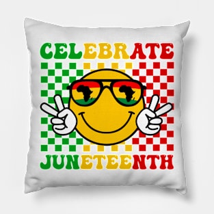 Celebrate Juneteenth Black History Celebrating Black Freedom Pillow