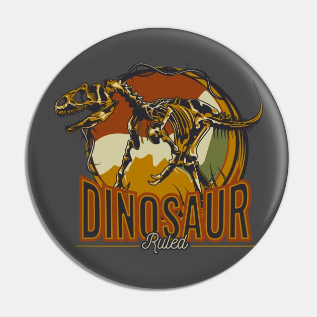 Dinosaur Ruled: Unleashing Ancient Majesty Pin by WorldDinosaurs