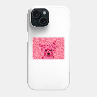 Kate Yorkie by Pinky Heart Wallpaper Phone Case