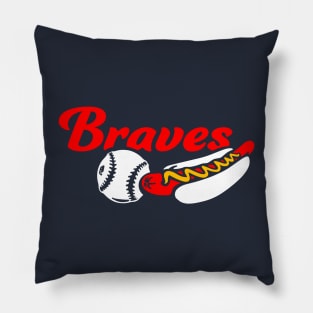 Braves Ball and Dog Pillow