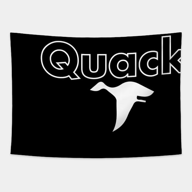 Quack Funny Tee Tapestry by tioooo
