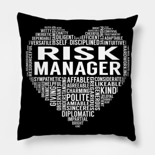 Risk Manager Heart Pillow