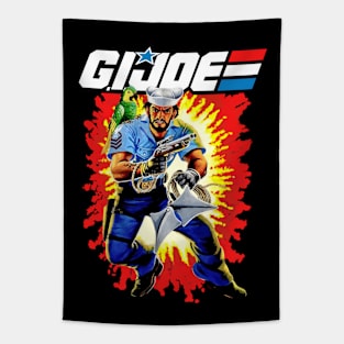 Shipwreck GI Joe toy art card Tapestry