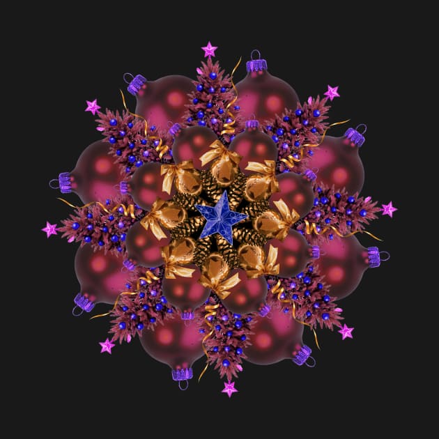 purple ornaments mandala by burenkaUA