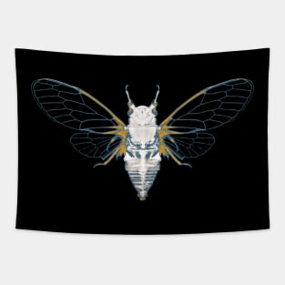 Cicada Graphic Pastel Colors Tapestry