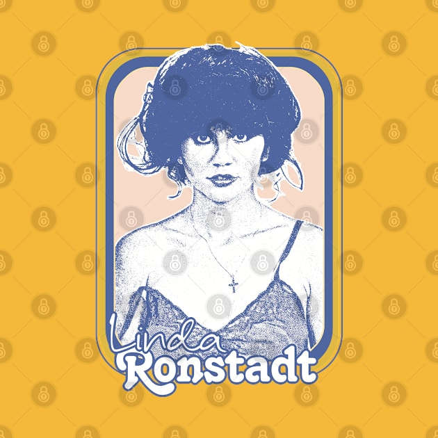 Linda Ronstadt /// Original Retro 1970s Style Fan Art Design by DankFutura