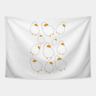 Chubby Duck Pattern Tapestry