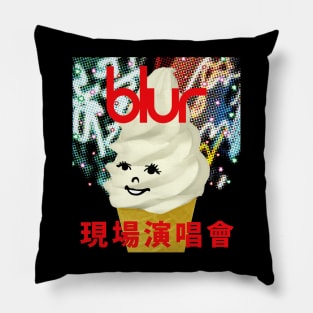 japanese blur Pillow