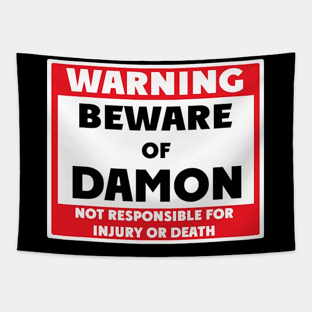 Beware of Damon Tapestry by BjornCatssen