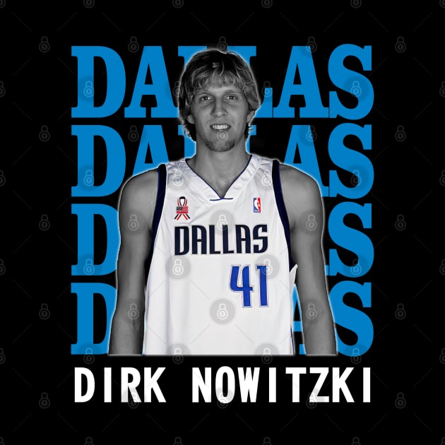 Dallas Mavericks Dirk Nowitzki 41 by Thejockandnerd